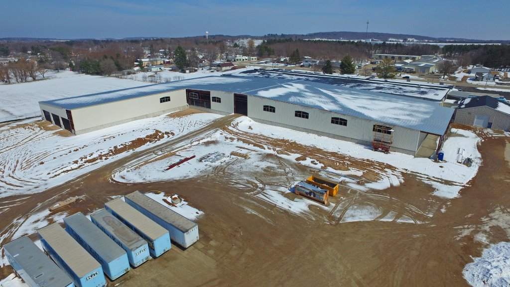 New buildings going up for the Kolbe Window factory expansion in the city of Manawa.