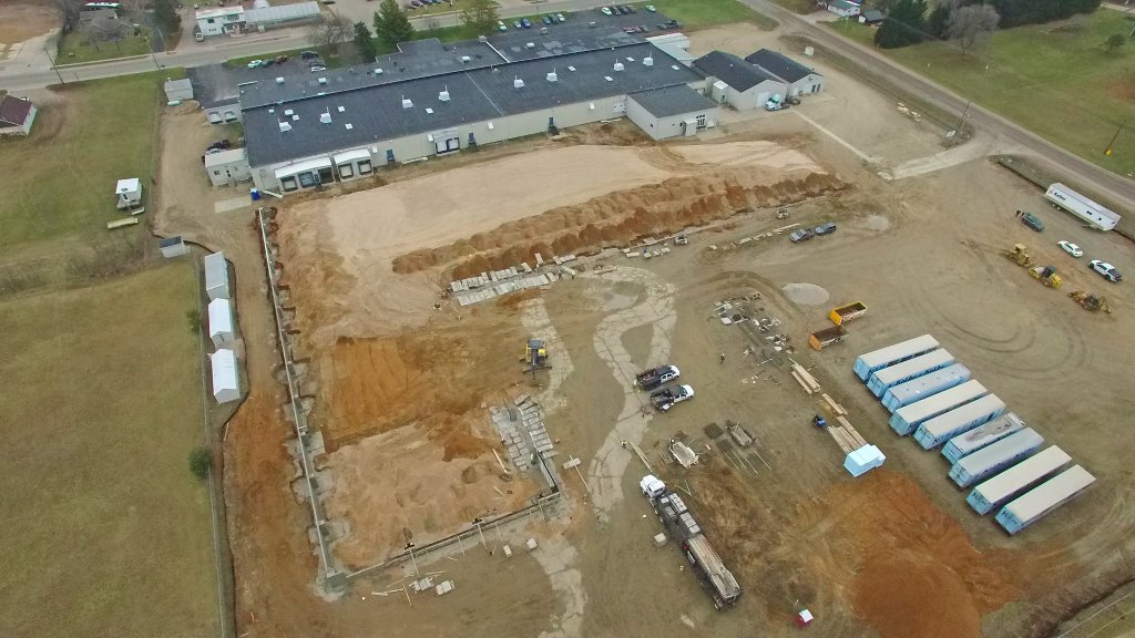 New buildings going up for the Kolbe Window factory expansion in the city of Manawa.
